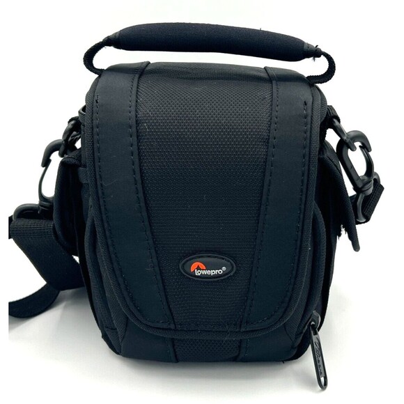 LowePro Edit 100 Camera Camcorder Soft Bag Black Multi Pocket Comfort Grab Handl - Picture 2 of 16